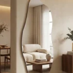 מראת גוף אמורפית מרחפת ללא מסגרת דגם 9011