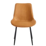 כיסא פינת אוכל בריפוד דמוי עור דגם 6244  צבע קאמל
