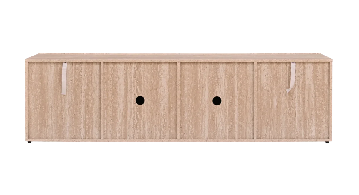 ⁦מזנון טלווזיה יוקרתי BOX אורך 180 ס"מ דגם 5239 בגימור טרוורטין⁩ – תמונה ⁦6⁩