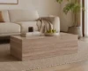 ⁦שולחן סלון מלבני BOX דגם 5240 בצבע טרוורטין⁩ – תמונה ⁦2⁩