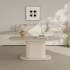 ⁦שולחן סלון אובלי דגם 5811 בצבע סהרה⁩ – תמונה ⁦2⁩