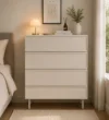 ⁦שידת אחסון 4 מגירות דגם 5205 בצבע סהרה⁩ – תמונה ⁦2⁩